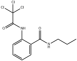 N-propyl-2-[(trichloroacetyl)amino]benzamide Structural