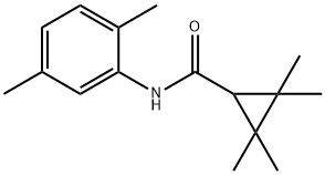 N-(2,5-dimethylphenyl)-2,2,3,3-tetramethylcyclopropanecarboxamide Structural