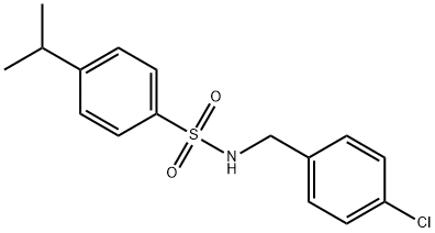 N-(4-chlorobenzyl)-4-isopropylbenzenesulfonamide Structural