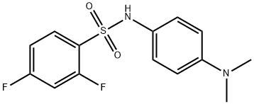 N-[4-(dimethylamino)phenyl]-2,4-difluorobenzenesulfonamide Structural