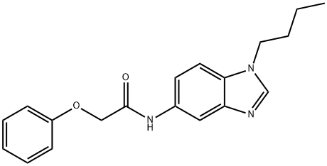 N-(1-butyl-1H-benzimidazol-5-yl)-2-phenoxyacetamide Structural