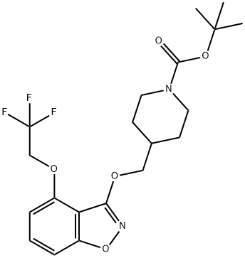 tert-butyl4-(((4-(2,2,2-trifluoroethoxy)benzo[d]isoxazol-3-yl)oxy)methyl)piperidine-1-carboxylate
