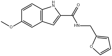 N-(furan-2-ylmethyl)-5-methoxy-1H-indole-2-carboxamide Structural