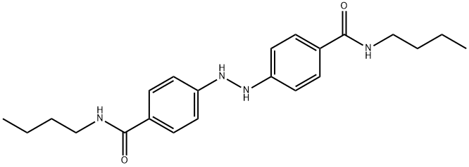 N-butyl-4-[2-[4-(butylcarbamoyl)phenyl]hydrazinyl]benzamide Structural