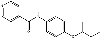 N-(4-sec-butoxyphenyl)isonicotinamide Structural