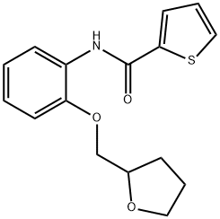 N-[2-(oxolan-2-ylmethoxy)phenyl]thiophene-2-carboxamide Structural
