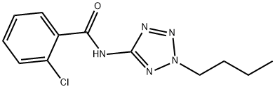 N-(2-butyl-2H-tetrazol-5-yl)-2-chlorobenzamide Structural