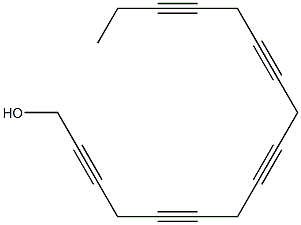 heptadeca-2,5,8,11,14-pentayn-1-ol Structural