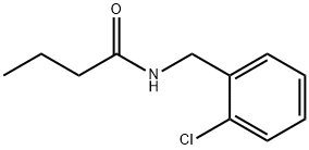 N-(2-chlorobenzyl)butanamide Structural
