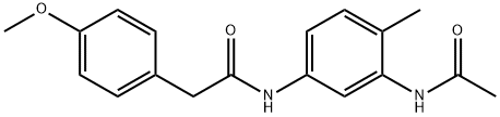 N-[3-(acetylamino)-4-methylphenyl]-2-(4-methoxyphenyl)acetamide Structural