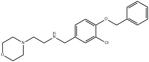 N-[4-(benzyloxy)-3-chlorobenzyl]-N-[2-(4-morpholinyl)ethyl]amine Structural