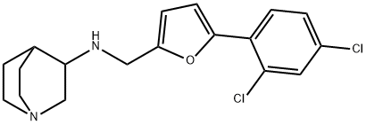 N-[[5-(2,4-dichlorophenyl)furan-2-yl]methyl]-1-azabicyclo[2.2.2]octan-3-amine Structural
