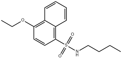 N-butyl-4-ethoxy-1-naphthalenesulfonamide Structural