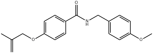 N-(4-methoxybenzyl)-4-[(2-methyl-2-propen-1-yl)oxy]benzamide Structural