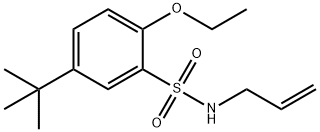 N-allyl-5-tert-butyl-2-ethoxybenzenesulfonamide Structural