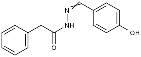 N'-[(E)-(4-hydroxyphenyl)methylidene]-2-phenylacetohydrazide Structural