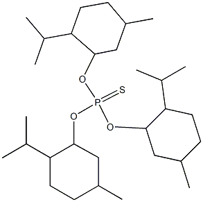 O,O,O-tris(2-isopropyl-5-methylcyclohexyl) phosphorothioate Structural