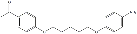 Ethanone,1-[4-[[5-(4-aminophenoxy)pentyl]oxy]phenyl]- Structural