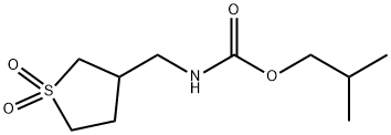 isobutyl [(1,1-dioxidotetrahydro-3-thienyl)methyl]carbamate Structural