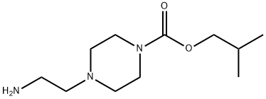 isobutyl 4-(2-aminoethyl)piperazine-1-carboxylate Structural