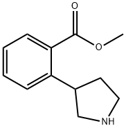 Methyl 2-(3-pyrrolidinyl)benzoate Structural