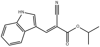 isopropyl (E)-2-cyano-3-(1H-indol-3-yl)acrylate Structural