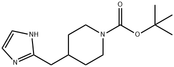 tert-butyl 4-((1H-imidazol-2-yl)methyl)piperidine-1-carboxylate Structural