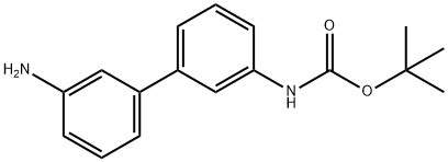 Carbamic acid, N-(3'-amino[1,1'-biphenyl]-3-yl)-, 1,1-dimethylethyl ester Structural