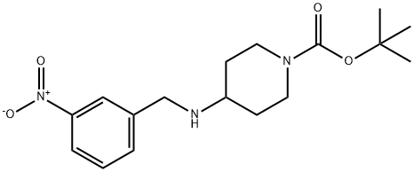tert-Butyl 4-(3-nitrobenzylamino)piperidine-1-carboxylate Structural