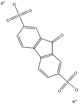 dipotassium 9-oxofluorene-2,7-disulfonate Structural