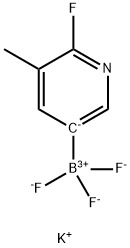 Potassium trifluoro(6-fluoro-5-methylpyridin-3-yl)borate Structural