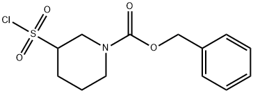 BENZYL 3-(CHLOROSULFONYL)PIPERIDINE-1-CARBOXYLATE Structural