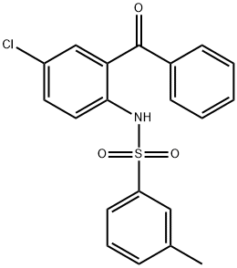 N-(2-benzoyl-4-chlorophenyl)-3-methylbenzenesulfonamide Structural