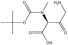 Glycine, N-[(1,1-dimethylethoxy)carbonyl]glycyl-N-methyl- Structural