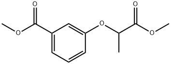 Benzoic acid, 3-(2-methoxy-1-methyl-2-oxoethoxy)-, methyl ester Structural