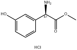 R-3-hydroxyphenylglycine methyl ester hydrochloride Structural