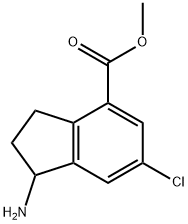 METHYL1-AMINO-6-CHLORO-2,3-DIHYDRO-1H-INDENE-4-CARBOXYLATE Structural