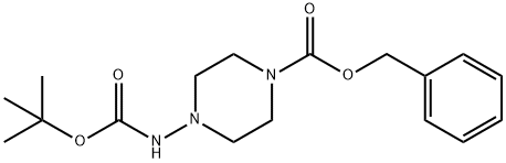 benzyl 4-((tert-butoxycarbonyl)amino)piperazine-1-carboxylate Structural