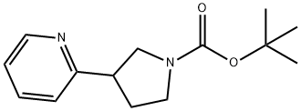 tert-butyl 3-(pyridin-2-yl)pyrrolidine-1-carboxylate Structural