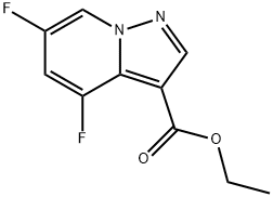 ETHYL 4,6-DIFLUOROPYRAZOLO[1,5-A]PYRIDINE-3-CARBOXYLATE Structural