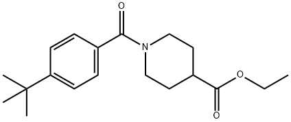 ethyl 1-(4-tert-butylbenzoyl)-4-piperidinecarboxylate Structural