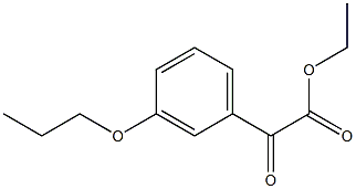Ethyl 3-n-propoxybenzoylformate Structural