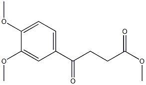 Benzenebutanoic acid,3,4-dimethoxy-g-oxo-,methyl ester Structural