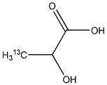 L-Lactic acid-3-13C Structural