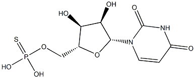 Uridine, 5'-(dihydrogen phosphorothioate) Structural
