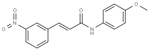 N-(4-methoxyphenyl)-3-(3-nitrophenyl)acrylamide Structural