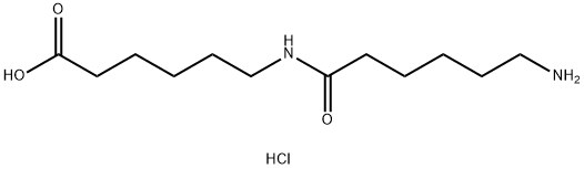 Hexanoic acid, 6-[(6-amino-1-oxohexyl)amino]-, monohydrochloride Structural