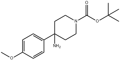 tert-Butyl 4-amino-4-(4-methoxyphenyl)piperidine-1-carboxylate