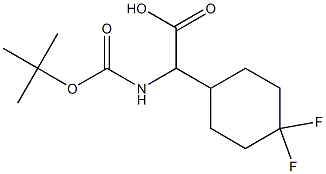 a-(Boc-amino)-4,4-difluorocyclohexaneacetic acid Structural