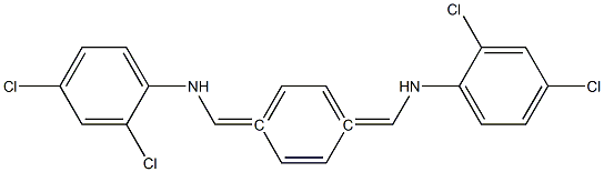N,N'-[1,4-phenylenedi(methylylidene)]bis(2,4-dichloroaniline) Structural